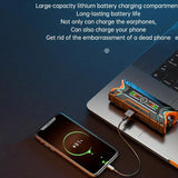 M48 Bluetooth Space Capsule True Wireless Digital Display Gaming Mech Delay Binaural Magnetic Absorber