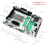 MACHINIST H610 Swordsman Motherboard Support 12 13 Gen( Intel LGA 1700 CPU 12100F 12400F 12490F 12600F 12700F 13600F) M-ATX DDR4