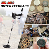 MD-4030 Metal Detector Underground Gold Detector Outdoor Gold Digger Length Adjustable Treasure Hunter Seeker Portable Detector