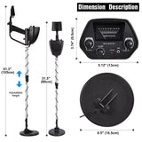 MD-4030 Metal Detector Underground Gold Detector Outdoor Gold Digger Length Adjustable Treasure Hunter Seeker Portable Detector