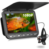 MOQCQGR 7 inch 1080P Underwater fishing Camera for fishing room,10000mAh Rechargeable Battery Fish Finder for winter ice fishing