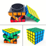 Magnet Magic Cube Four Layers Grinder Multifunctional 2.2Inch Magic Cube Grinder Cigarette Shredder Spice Crusher