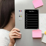 Magnetic Note Board Acrylic Whiteboard Note For Plan Portable Magnetic Refrigerator Dry Erase Board Calendar For Wall School