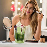 Makeup Brush Holder For Desk Compartmentalized Organizer For Eyebrow Brushes Makeup Supplies Multi-purpose Container For