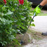 Manual Weeders Ergonomic Handle 4 Teeth Grass Puller Gardening Hand Tools For Removing Deep-Rooted Grass For Terrace Park Garden