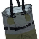 Men's Waterproof Breathable Fly Fishing Waders Anatomically Engineered Neoprene Stockingfeet With Anti-microbial Finish