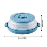 Microwave Splatter Cover Foldable Microwave Plate And Oven Cover With Bottom Multifunction Splash Guard And Steaming Tray