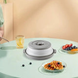 Microwave Splatter Cover Foldable Microwave Plate And Oven Cover With Bottom Multifunction Splash Guard And Steaming Tray