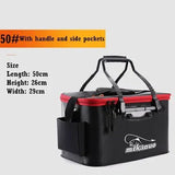 Mikanuo Fishing Bucket EVA Foldable Thickened Live Fish Box Portable Outdoor Fishing Bags Accessories 30/40/50CM