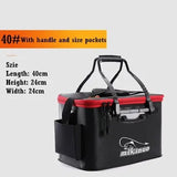 Mikanuo Fishing Bucket EVA Foldable Thickened Live Fish Box Portable Outdoor Fishing Bags Accessories 30/40/50CM