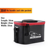 Mikanuo Fishing Bucket EVA Foldable Thickened Live Fish Box Portable Outdoor Fishing Bags Accessories 30/40/50CM