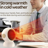 Mini Desk Heater Astronaut Shape Space Heater For Desk 1200W High Power Small Personal Heater With Thermostat Quick Heat