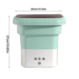 Mini Foldable Washer Foldable Washer Bucket Folding Lightweight Travel Laundry Tub Portable Personal Clothes Washer For Camping