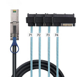 Mini SAS 8088 Turn 4SFF-8482 29+15P All-in-one Array Card SATA Hard Disk Data Cable