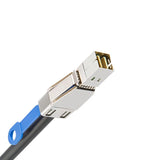 Mini SAS HD SFF-8644 To 4 SATA Left Curved Server External Data Cable 12Gbps