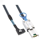 Mini SAS SFF-8087 Left Bend To SFF-8088 High-speed 6G Server External Cable