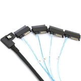 Mini SAS SFF-8087 Right-angled To SAS SFF-8482 Two-in-one High-speed Server Cable