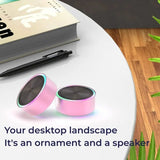 Mini Speaker Aluminum Alloy Bluetooth Small Stereo Steel Cannon Portable Dustproof IPX4 Waterproof Outdoor Desktop Sport Fitness