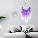 Moon Shape Dreamcatcher Led Decor Blue Dreamcatcher Handmade Led Dream Catchers Dreamcatchers Ornaments Craft For Kids Family