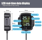 Motorcycle TPMS Motorbike Tire Pressure Monitoring System Tyre Temperature Alarm System with QC 3.0 USB Charger for Phone Tablet