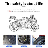 Motorcycle TPMS Motorbike Tire Pressure Monitoring System Tyre Temperature Alarm System with QC 3.0 USB Charger for Phone Tablet