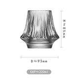 Mount Fuji Beer Glass 220ml Transparent Mountain Shape Whiskey Cocktails Entertainment Dinnerware Glassware Heat-resistant Glas