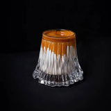 Mount Fuji Beer Glass 220ml Transparent Mountain Shape Whiskey Cocktails Entertainment Dinnerware Glassware Heat-resistant Glas