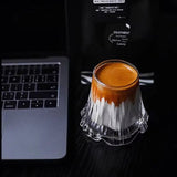 Mount Fuji Beer Glass 220ml Transparent Mountain Shape Whiskey Cocktails Entertainment Dinnerware Glassware Heat-resistant Glas