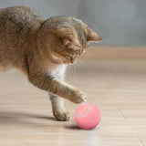 Moving Cat Toy Ball Cat Ball Toys With Intelligent Obstacle Avoidance Automatic Rolling Pet Smart Toy USB Rechargeable Cat