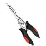Multi-functional Luya Pliers Stainless Steel Fishing Pliers Fishing Accessories Fish Mouth Pliers Hook with Rubber Handle