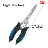 Multi-functional Luya Pliers Stainless Steel Fishing Pliers Fishing Accessories Fish Mouth Pliers Hook with Rubber Handle