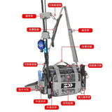 Multifunctional Fishing Waterproof Bag High-Capacity Fishing Rod Bag Storage Bag Messenger Bag Fishing Tools Accessories