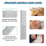 Multifunctional Pet Hair Removal Brush Dogs Cat Self-cleaning Comb Handheld Pet Deshedding Universal Shedding Cat Dog Supplies
