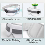 Multifunctional intelligent eye massage instrument music screen vibrating eye massager hot compress eye mask