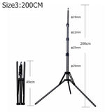 NAGNAHZ 78'' Photographic Lighting Tripod Aluminum Alloy Foldable Portable Light Stand Photography Camera Flash Mount Brackets