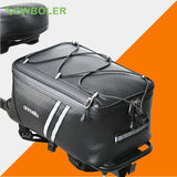 NEWBOLER Bicycle Rear Seat Bag MTB Bike Rack Bag Trunk Pannier Cycling Large Capacity Waterproof Travel Bag With Rain Cover