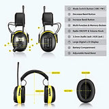 NRR 30dB MP3 AM FM Radio Hearing Protection Ear Muffs Electronic Ear Protector Noise Reduction Safety Earmuffs for Working