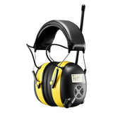 NRR 30dB MP3 AM FM Radio Hearing Protection Ear Muffs Electronic Ear Protector Noise Reduction Safety Earmuffs for Working