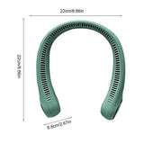 Neck Fan Air Conditioner Mini USB Quiet Fan Without Blade Hot Weather USB Air Cooler For Walking Riding Working Cooking Learning