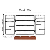 Necklace Holder Stand Bracelet Display Holder With Wooden Tray Jewelry Tower Storage Organizer For Bangles Necklaces Bracelets