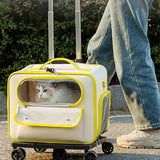 New Cat Bag Puppy Bag High Appearance Level Cat Backpack Portable Outdoor Pet Trolley Cat Carrier Conveyors And Strollers
