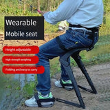 New Chairless Chair Wearable Fishing Tool Standing worker's Seat Carriable Bench Foldable Stools Portable