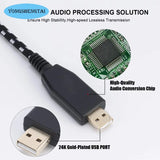 New Product with Woven Mesh Gold-plated Head USB To Canon Female Dynamic Microphone Computer Recording Cable 3m
