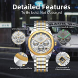 New REWARD Fashion Luxury Man's Watches Chronograph Waterproof Sport Quartz Wrist Watch Top Brand Business Wristwatches for Men