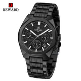 New REWARD Fashion Luxury Man's Watches Chronograph Waterproof Sport Quartz Wrist Watch Top Brand Business Wristwatches for Men
