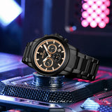 New REWARD Quartz Watches for Men Luxur Watch Stainless Steel Chronograph Luminous Waterproof Date Sport Man Wristwatch