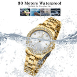 New REWARD Top Brand Luxury Watch for Women Japan Movement Stainless Steel Dress Wristwatch Waterproof Luminous Quartz Watches