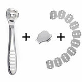 New Stainless Steel Foot Skin Shaver Corn Cuticle Cutter Remover Rasp Pedicure File Foot Callus 10 Blades Foot Care Tool
