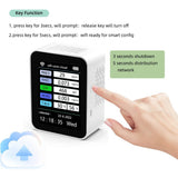 New WiFi Smart Air Quality Detector Indoor PM2.5 TVOC CO2 CH2O Gas Analyzer Thermometer Flock for Home Yoga Studio Hotel Bedroom