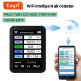 New WiFi Smart Air Quality Detector Indoor PM2.5 TVOC CO2 CH2O Gas Analyzer Thermometer Flock for Home Yoga Studio Hotel Bedroom